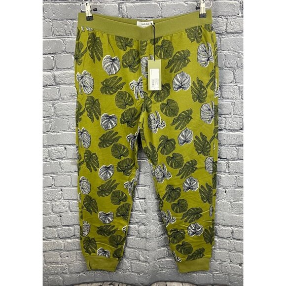 Goodfellow Other - Goodfellow Men's Green Tropical Palm Sleep Pants Joggers Pajamas Size L